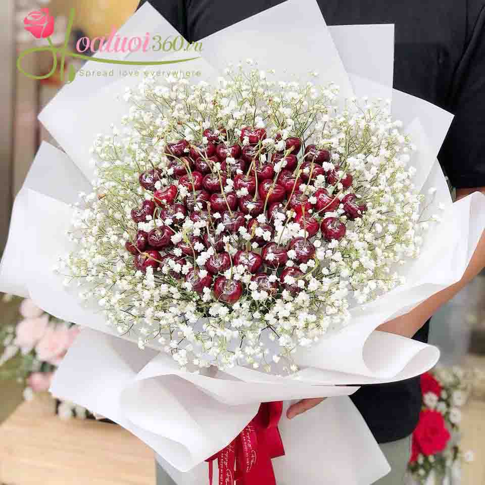 bó hoa trái cây đẹp ăn được bó hoa trái cây