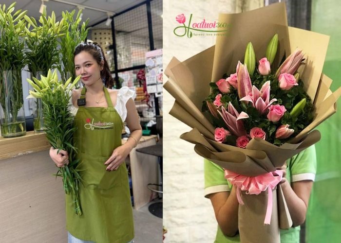 Hoa Tươi 360 sở hữu nguồn cung hoa bách hợp tươi uy tín